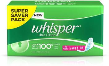 Whisper Ultra Clean Xl Wings Sanitary Pad Buy Women Hygiene Products Online In India Flipkart Com Also see for whisper 7 ultra. flipkart