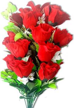 Maurya Red Rose Artificial Flower Price In India Buy Maurya Red Rose Artificial Flower Online At Flipkart Com