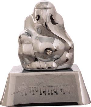 Art N Hub Car Dashboard God Ganesh Ganpati Lord Ganesha Idol Silver Plated Handicraft Decorative Home Home purpose of placing lord ganesha in home and office ganesha idol silver. flipkart