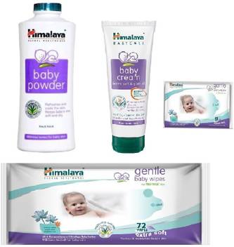 Himalaya Baby Care Combo Cream 200ml Baby Powder 400gm Baby Wipes 72 Pcs Free 12 Pcs Wipes Buy Baby Care Combo In India Flipkart Com