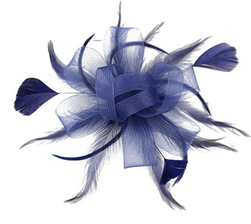 blue hair clip wedding