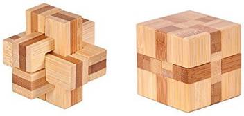 Xgunion 3d Bamboo Magic Cube Brain Teaser Puzzle 3d Bamboo Magic
