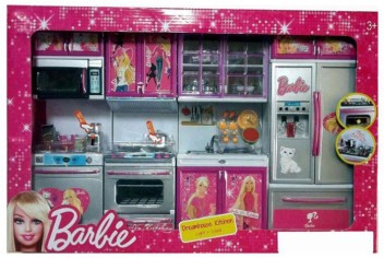 barbie new kitchen set