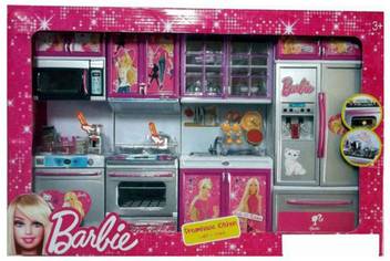 Dhawani Latest Barbie Dream House Kitchen Set Light Sound