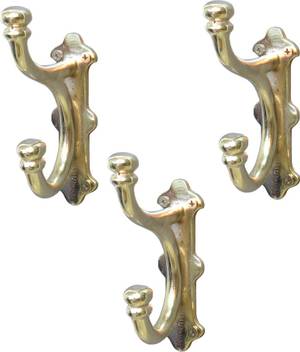 Casa Decor Set Of 3 Heay Buzz Wall Hooks Hanging Clothes Hat Coat