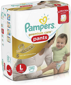 flipkart pampers l size
