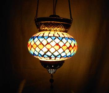 Susajjit Decor Hanging Lamp Multicolor Glass Table Lantern Price