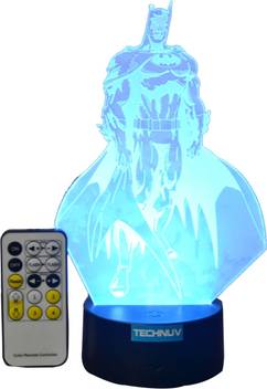 Technuv 3d Illusion Batman Led Lamp With 7 Colors Change Table
