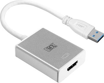 Mx Usb 3 0 To Hdmi 1080p Video Adapter For Windows 7 8 10 0 17 M Copper Hdmi Cable Mx Flipkart Com