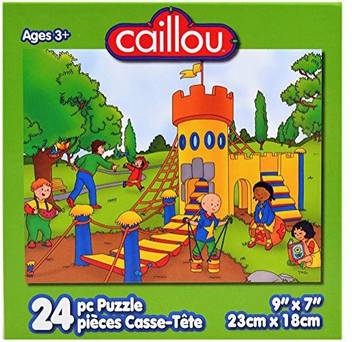 Caillou Jigsaw Puzzle At The Park Castle Green Box