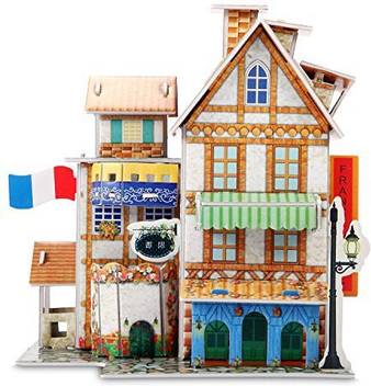 Burei 3d Puzzle Jigsaw Educational Toys Diy For Kids Hotel 3d