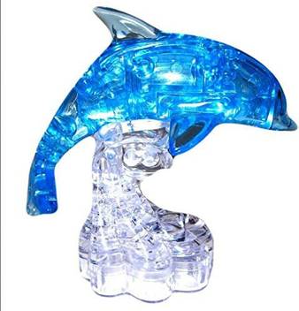 Xbs 3d Crystal Puzzle Deluxe Dolphin Blue