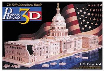 Puzz 3d U S Capitol Puzzle By Milton Bradley U S Capitol Puzzle