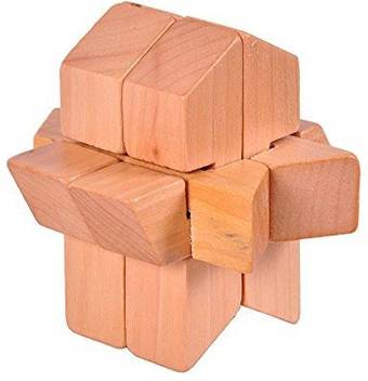 Volksrose 3d Wooden Brain Teaser Puzzle 38 Interlocking Jigsaw