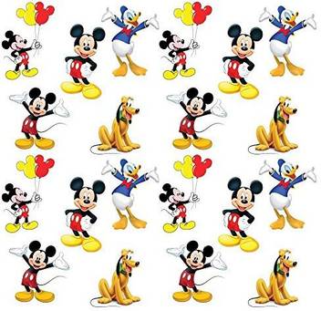 Party Propz Mickey Mouse Birthday Decoration Card Stock Cutout