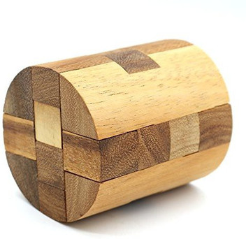 wooden cylinder puzzle