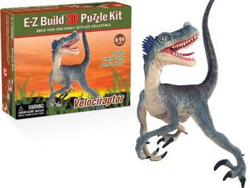 E Z Build 3d Puzzle Kit Velociraptor Velociraptor Shop For E Z