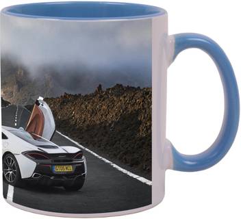 Arkist Mclaren 570gt White Blue Ceramic Mug Price In India Buy