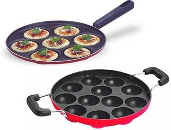 Omic Classic Range Combo 2 Pcs Set Of Uttappa Pan Appam Pan Pancake Pan 27 Cm Diameter Price In India Buy Omic Classic Range Combo 2 Pcs Set Of Uttappa
