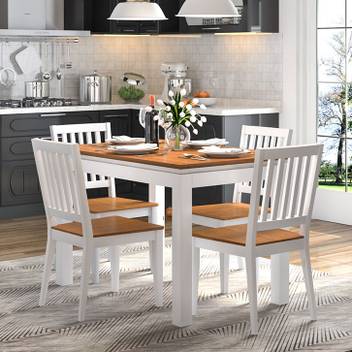 Urban Ladder Diner Solid Wood 4 Seater Dining Table Price In India