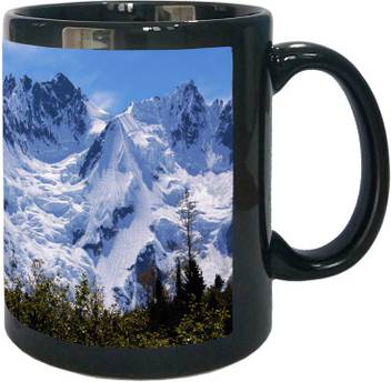 Arkist Snow Covered Mountain Wallpaper Black Ceramic Coffee Mug Price In India Buy Arkist Snow Covered Mountain Wallpaper Black Ceramic Coffee Mug Online At Flipkart Com