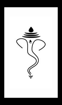 Flipkart Com Ravgar Lord Ganesha Sketch Art Ganpati Bappa