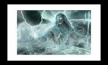 Flipkart Com Ravgar Poseidon Greek God Canvas Painting Wall Art