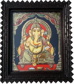 Mirracrafts Lord Ganesha Tanjore Painting Religious Frame Price In