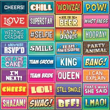 Party Propz Party Decoration Photobooth Set Of 32 Party Supplies