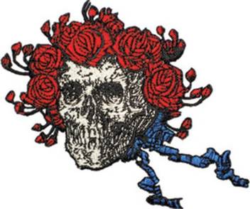 Application Skull And Roses Patch