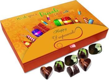 Chocholik Diwali Gift Box Wish You A Diwali Filled With Happiness Chocolate Box 12pc Truffles Price In India Buy Chocholik Diwali Gift Box Wish You A Diwali Filled