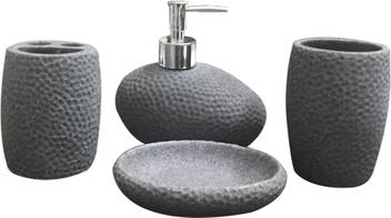 Sterling Natural Stone Finish Polyresign 4 Pieces Bathroom Set 250 Ml Soap Dispenser Price In India Buy Sterling Natural Stone Finish Polyresign 4 Pieces Bathroom Set 250 Ml Soap Dispenser Online At Flipkart Com Choosing a soap dispenser with an automatic sensor might cut down on the spread of germs since there will be fewer hands touching it—of course, you should still wipe it down regularly as part of your cleaning routine.