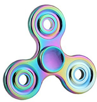 rainbow chrome fidget spinner