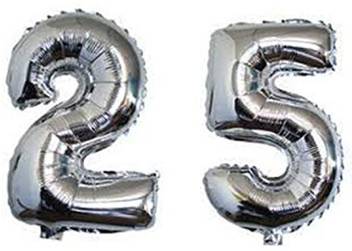 Flipkart Com Party Propz Solid 18 25th Anniversary Foil Balloon