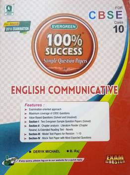 Evergreen Sample Question Papers English Communicative For Class 10th Buy Evergreen Sample Question Papers English Communicative For Class 10th By Deryk Michael B Raj At Low Price In India Flipkart Com