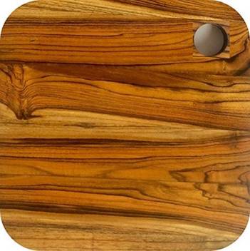 Mayumi Pure Teak Wood No Joint Chopping Cutting Board Tough Durable Extra Thick Squarish Pure