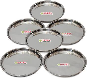 Hazel Stainless Steel Thali 6 Pcs Set Large Dinner Plate Price In India Buy Hazel Stainless Steel Thali 6 Pcs Set Large Dinner Plate Online At Flipkart Com Get steel thali at best price with product specifications. flipkart