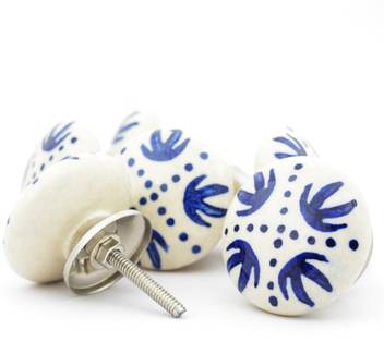 Casa Decor Pack Of 6 Ceramic Arrow Head Decorative Door Knobs