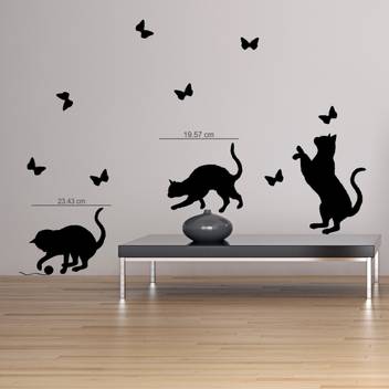 Nilaya By Asian Paints Large Wall Ons Cats Butterflies Kids Wall Sticker Sticker Price In India Buy Nilaya By Asian Paints Large Wall Ons Cats Butterflies Kids Wall Sticker Sticker Online