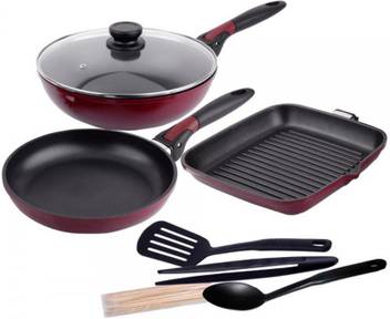 Wonderchef Click Space Saver Set Induction Bottom Cookware Set Price In India Buy Wonderchef Click Space Saver Set Induction Bottom Cookware Set Online At Flipkart Com