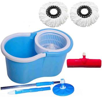 Crezon Classic Plastic Mopwith 2 Heads With Floor Wiper Random Color Will Sent Blue Pink Green Mop Set Floor Wiper Price In India Buy Crezon Classic Plastic Mopwith 2 Heads With