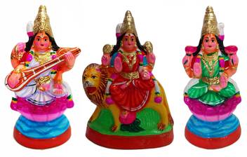 Myangadi Durga Lakshmi Saraswathi Golu Doll Decorative Showpiece