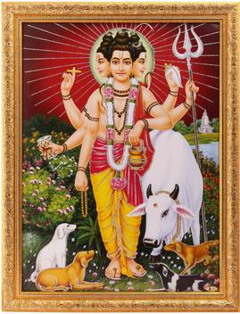 Silver Zari Work Photo Of Datta Maharaj In Golden Frame Big Paper Print Religious Posters In India Buy Art Film Design Movie Music Nature And Educational Paintings Wallpapers At Flipkart Com Lord dattatreya trinity wallpaper lord vishnu hindu deities indian gods. inr