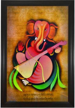 Trends On Wall Lord Ganesha Acrylic 19 5 Inch X 13 5 Inch Painting