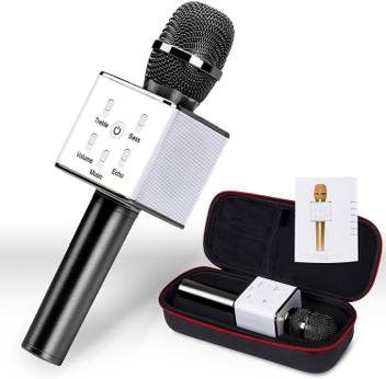 VibeX ® Portable Wireless Microphone with Speaker Mic Machine for Singing and Recording with Built-in Bluetooth Speakers and AUX Microphone VibeX ® Portable Wireless Microphone with Speaker Mic Machine for Singing and Recording with Built-in Bluetooth Speakers and AUX Microphone