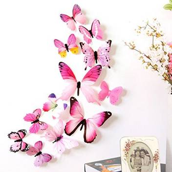 Acutas Medium 3d Butterfly Sticker Pink Sticker Price In India