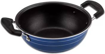 The Kitchen Queen Non Stick Kadai With Lid 220 Mm 2 Ltr Cookware