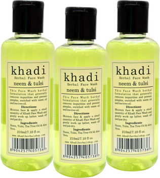 khadi neem and tulsi face wash