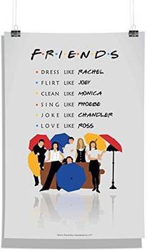 Official Friends Tv Series Umbrella Wall Decor Home Office
