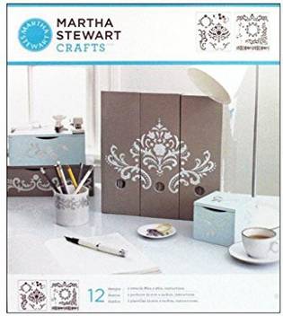 Plaid Craft Martha Stewart Crafts Medium Stencils 8 75 By 9 75 Inch Flourish 2 Sheets With 12 Designs Martha Stewart Crafts Medium Stencils 8 75 By 9 75 Inch Flourish 2 Sheets With 12